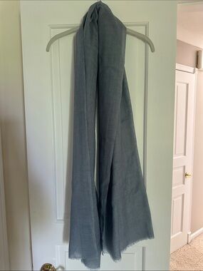 Lightweight BLUE Scarf - Soft Draped Wrap
